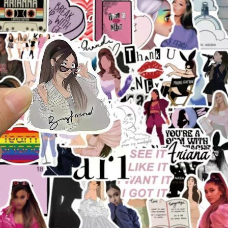 50X Ariana Grande Laulaja Pop-ikoni Tarrat Iphone Läppäri Ipad Juomapullo Lahja - Koristelu