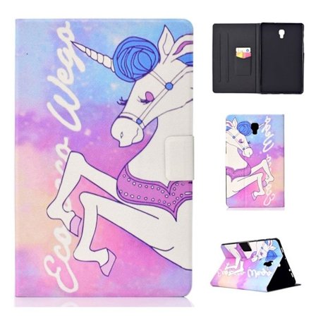 Samsung Galaxy Tab A 10.5 mönstrat flipfodral i läder - Enhörning