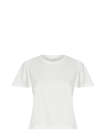 Mschbeckie Organic Puff Tee White MSCH Copenhagen