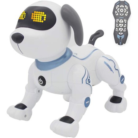 Stunt Robot Dog Toy, Interactive and Programmable for Ages 6-10, Voice Controlled Electronic Stunt and Rechargeable Battery for Extended Use