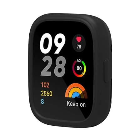 Xiaomi Redmi Watch 3 Silikonfodral Smart Watch Skyddsfodral Skydd - Svart