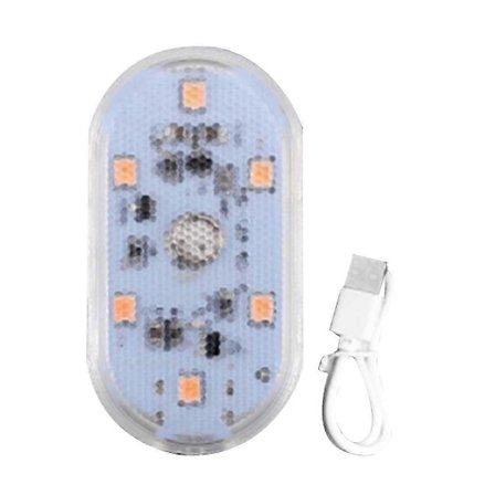 6LED Bil Touch Lys Genopladelige Bil Indvendige Kuppellys Loft Læselamper Bagagerum Magneti