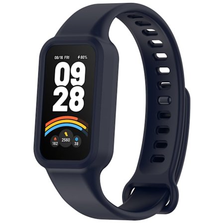 Silikonarmbånd for Xiaomi Smart Band 9 Active (blekkblå)