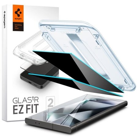 Spigen Glas.tR EZ Fit Privacy Tempered Glass for Samsung Galaxy S24 Ultra - 2 stk.