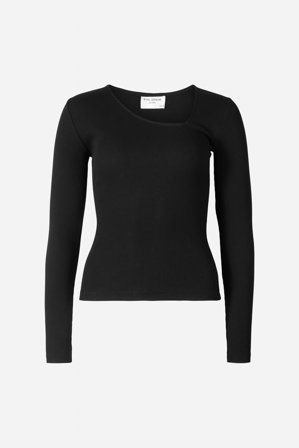 CAMILLA PIHL - Pino Rib Triangle Neck - Black - M