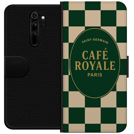 Xiaomi Redmi Note 8 Pro Tegnebogsetui Paris café plakat Café Royale Saint Germain vintage fransk kaffe logo grønternet køkken vægdekoration