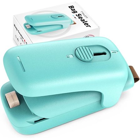 Mini Chip Påse Förseglare, Handhållen Termisk Vakuumförseglare och Skärare,