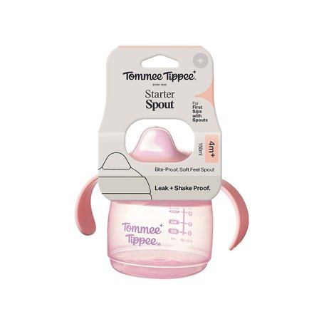 Tommee Tippee Drikkedunk 4m+ Lyserød 150 ml, Børn & Forældre, Service, Kopper Og Drikkedunke