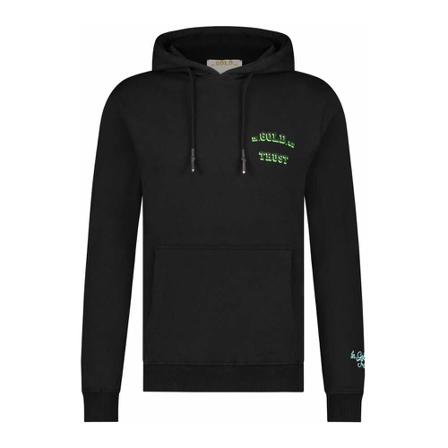 In Gold We Trust Hoodie Sort, Herre