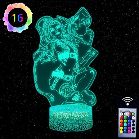 Jinx Arcane Akryylinen Jinx Manga 3D Lamppu Led Valo Anime K:lle