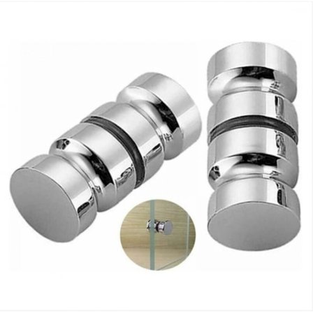 Pack Duschdörrhandtag Badrum Duschdörrhandtag 30mm Polerad Krom Ersättning