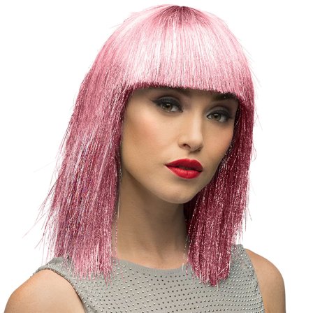 Glitterparyk Lyserød