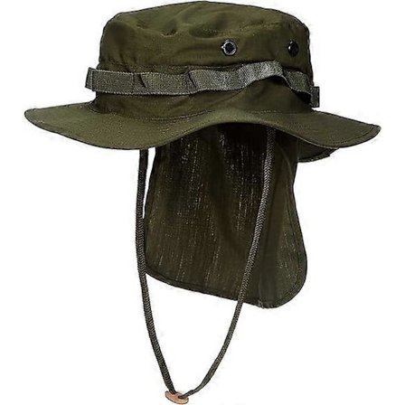 Britisk Boonie hat med halsvarmer, safarihat, tropisk hat, va