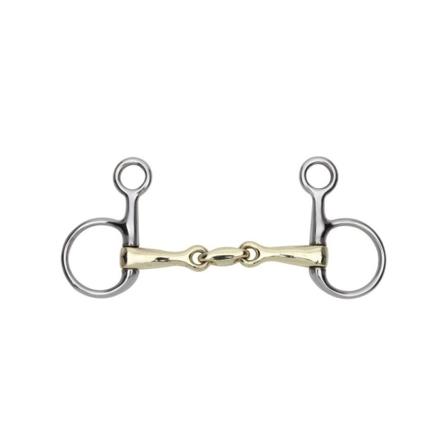 Shires Sugtablett Hästhängande Kind Snaffle Bits 5in Mässing/silver