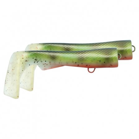 Svartzonker Ugly Louis Junior Paddle Tail (2-pack) - Old School Perch