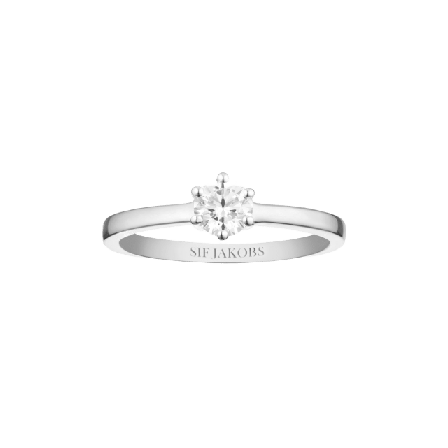 Sif Jakobs Jewellery Ring Ellera Uno Pianura Grande Ringar Dam Silver 54