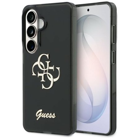 Guess IML Big Metal 4G Script-etui til Samsung Galaxy S26 - sort