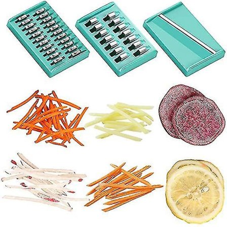 Grønnsaksmandolin 3 i 1 Rustfritt Stål