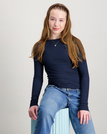 Sofie Schnoor PETRICIASY T-SHIRT LONG SLEEVE Blå T-shirts Tjej - Kids Brand Store