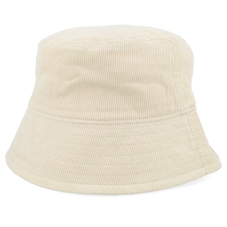 Beechfield - Beige bucket Chapeau - Stone Earthaware Organic Corduroy Bucket @ Hatstore
