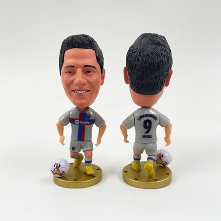Fodboldfan Real Madrid Paris Dukke Ornament Model Valentinsdagsgave Lewandowski