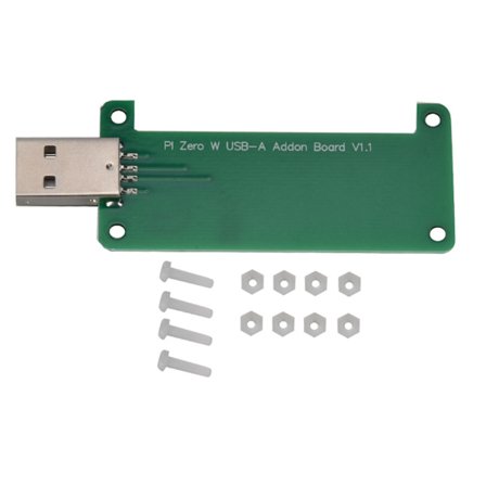 For Raspberry Pi Zero 1.3/Zero W USB-adapterkort USB-kontaktutvidelseskort med verktøysett