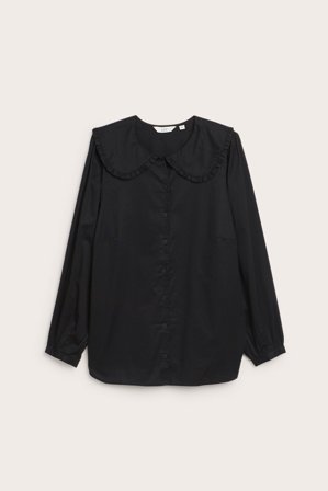 Kappahl | Blus med krage | Svart