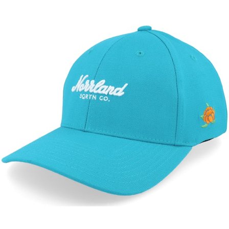 SQRTN - Script Hooked Cap Tropical Blue Adjustable Adjustable Blue Cap - @ Hatstore