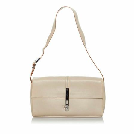 Salvatore Ferragamo Pre-owned, Pre-Owned Shoulder Bag Beige, Dames, Maat:ONE Size
