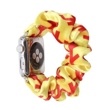 Apple Watch Series 6 / 5 40mm vibrant hairband style watch band - Red arrow in Yellow Background