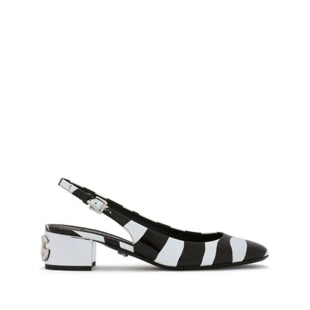 Dolce & Gabbana, Pumps Zwart, Dames, Maat:39 1/2 EU,print
