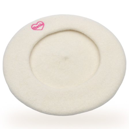 Barbie Beret Sweet Heart HVIT