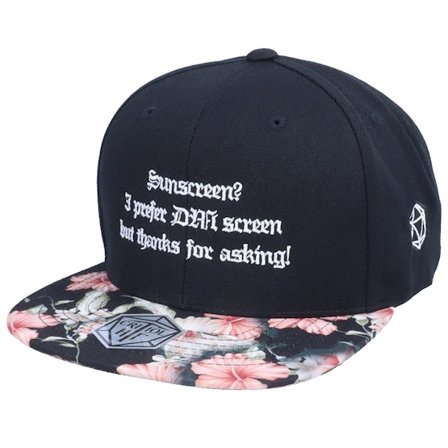 Critiql Hit - Černá snapback Kšiltovka - I Prefer Dm Screen D20 Black/Floral Snapback @ Hatstore