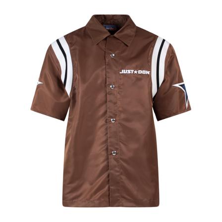 Just Don, Short Sleeve Shirts Bruin, Heren, Maat:L