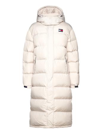Tjw Alaska Long Puffer Foret Jakke Beige Tommy Jeans