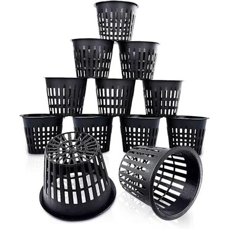 Plast Hydroponiska Korgar Kruka Återanvändbar Hydroponisk Plantering Vattenväxtkorg För Aeroponisk Hydroponik, Blomplantering, Trädgårdsskötsel (12st,