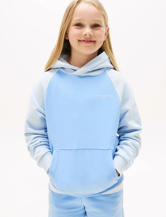 Tommy Hilfiger Mini Corp Logo Hoodie - Blue - 140