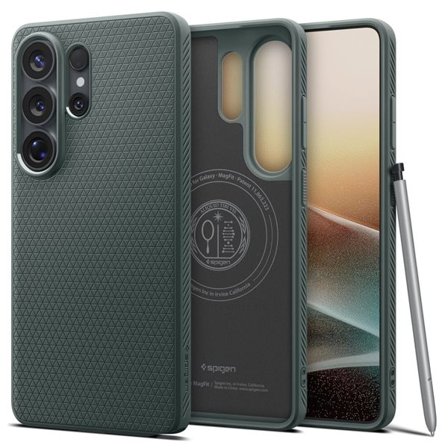 Spigen Liquid Air Mag MagSafe-etui til Samsung Galaxy S26 Ultra - Grøn