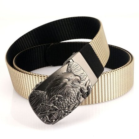 Automatisk spennebuksebelte dobbeltsidig KHAKI Khaki