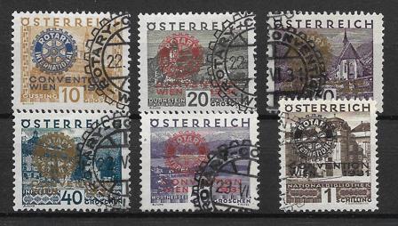 Østrig 1931 - AFA 432-437 - Stemplet