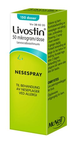 Livostin nesespray 50mcg/dose