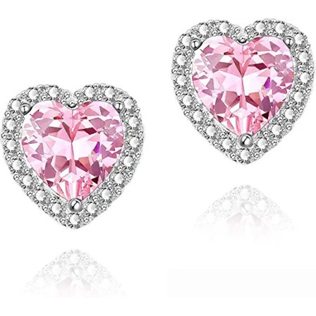 Cubic Zirconia Ørepynt Stud, CZ Stud Ørepynt Hvitgull 10MM