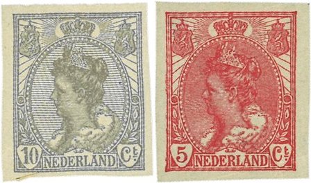 Holland 1923 - NVPH 82-83 - Ongetand - Ubrugt