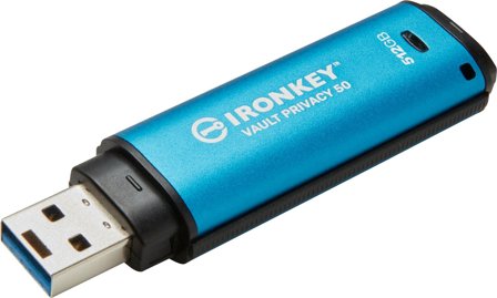 Kingston IronKey Vault Privacy 50 Series - USB-flashstasjon - 512 GB