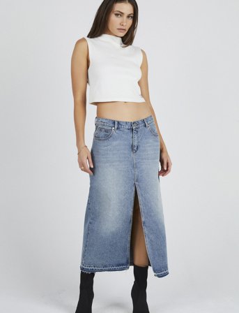 ABRAND 99 Maxi Skirt Lula - Blue - 24