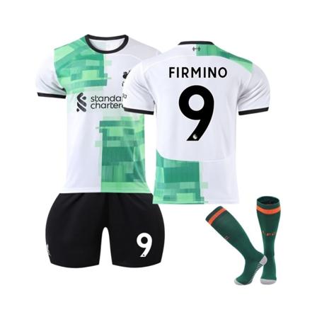 (2023/24 Liverpool bortatröja #9 Firmino fotbollströja för barn, vuxna XXL(190-200CM)