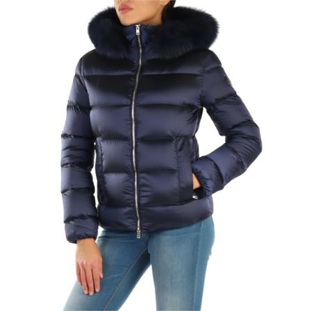 Museum Down Jas , Blauw , Dames , Maat: S