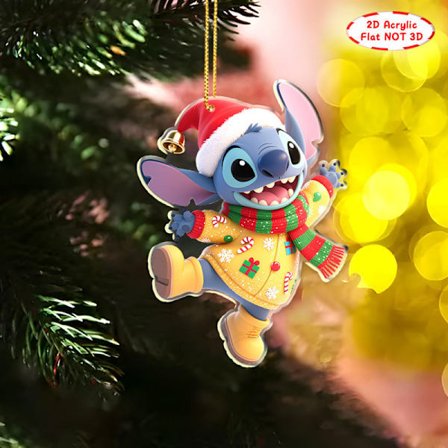 2D Julepynt Juletrepynt Stitch-pynt