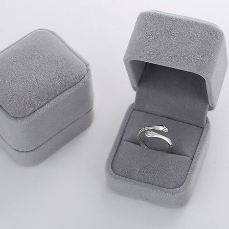 1 Kramringar för kvinnor, I Love You Forever Love You Mother Gift Sister Gifts Graverade ord Kramande händer Öppen ring Vänskapssmycken Present med 