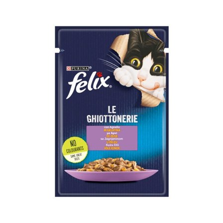 Purina Felix Le Ghiottonerie Gusto Agnello Cibo Umido Gatti